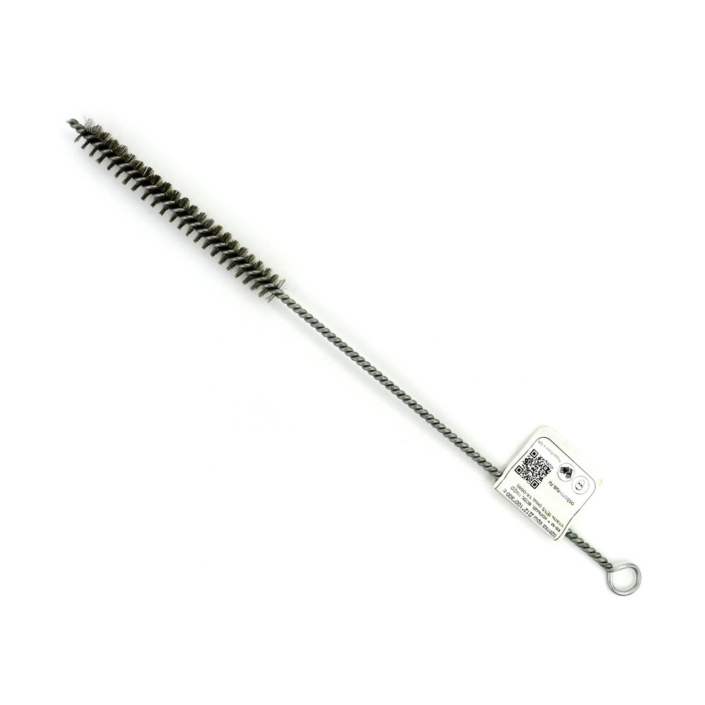 Щетка ерш EuroBrush Д12x100x300 с хв-м + кольцо, ворс гофр сталь 0,15 код 14-009 EB-T816212