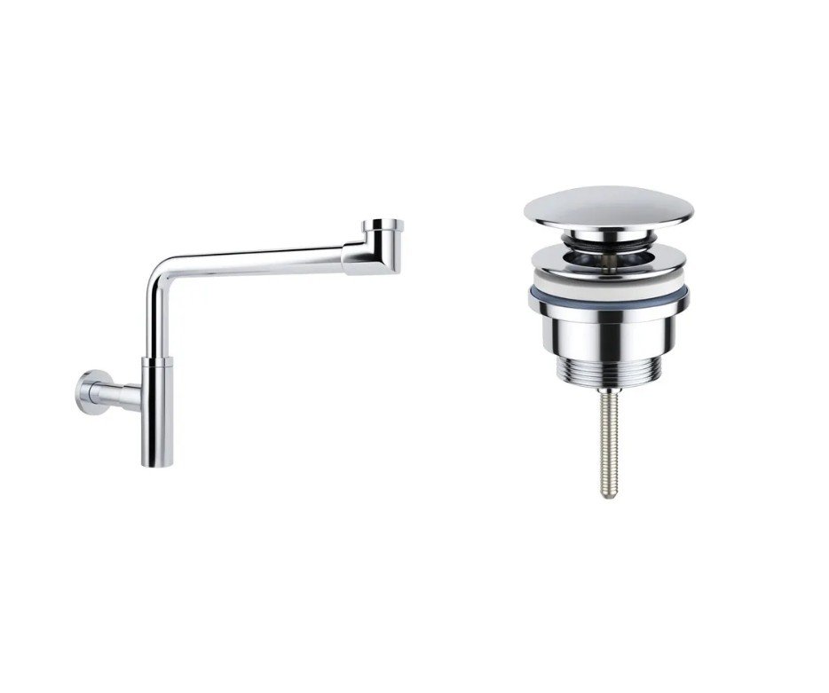 Сифон для раковины с донным клапаном Wellsee Drainage Systemв наборе 2 в 1 182124003