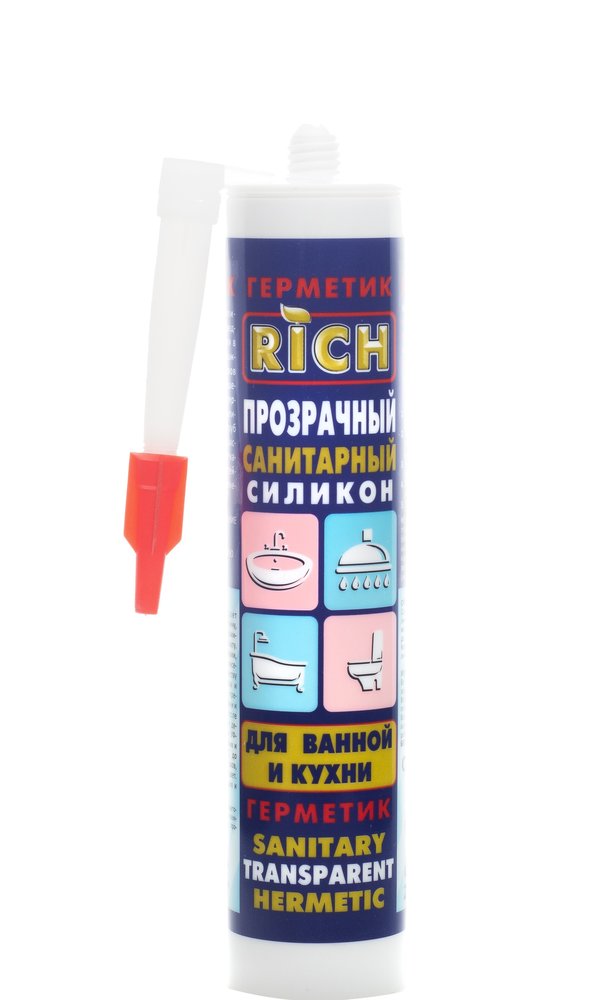 Санитарный силикон RICH прозрачный 113947
