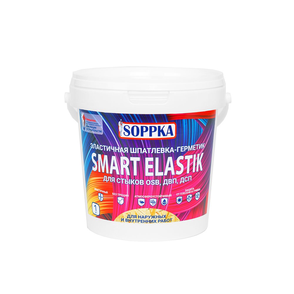Строительный герметик для OSB SOPPKA SMART ELASTIK 1 кг СОП-Шов1