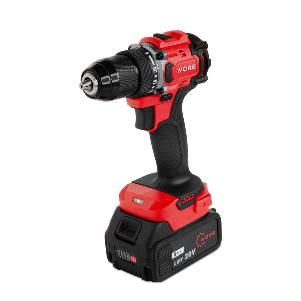 Аккумуляторная дрель-шуруповерт WÖRB WORB GSB-2036E-2LI