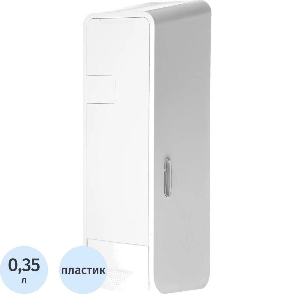 Дозатор для жидкого мыла 350мл пластик белый M-9029W