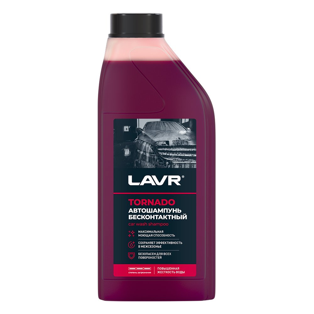 Автошампунь для бесконтактной мойки Tornado 1 л LAVR Ln2341