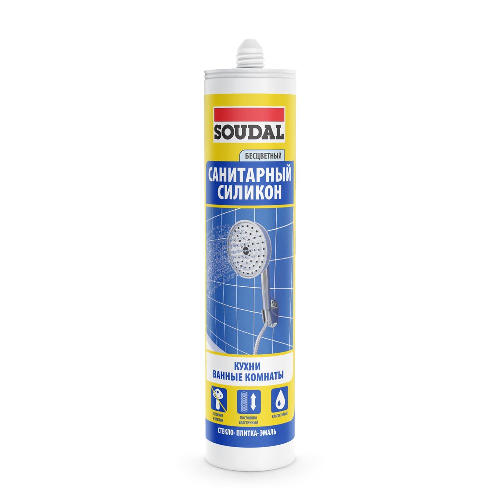 Санитарный силикон SOUDAL бесцветный 105897