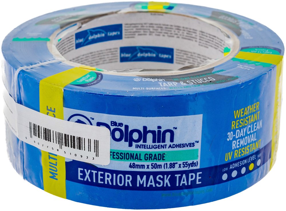 Малярная лента Blue Dolphin Exterior Tape Blue 48 мм, 50 м 02-3-01-EN BDN