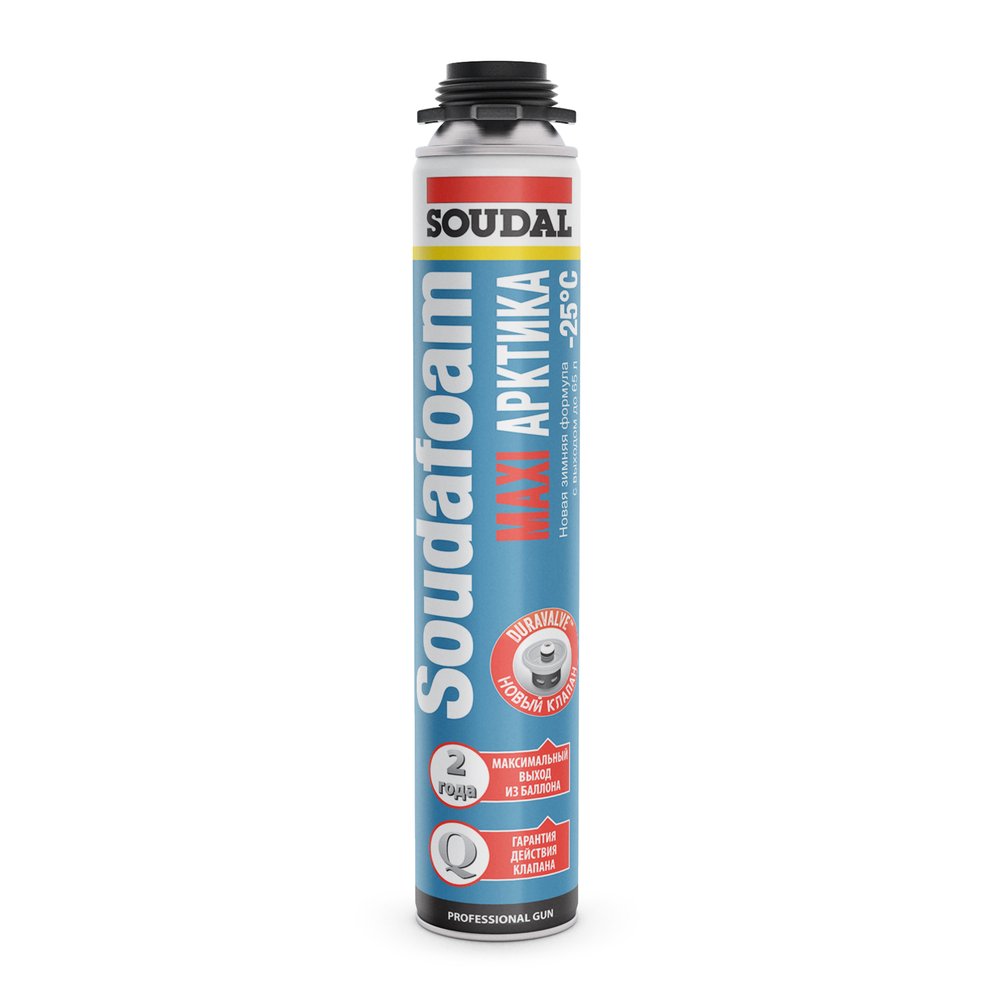 Зимняя пистолетная пена SOUDAL Соудафоам Макси 70 Арктик 121625
