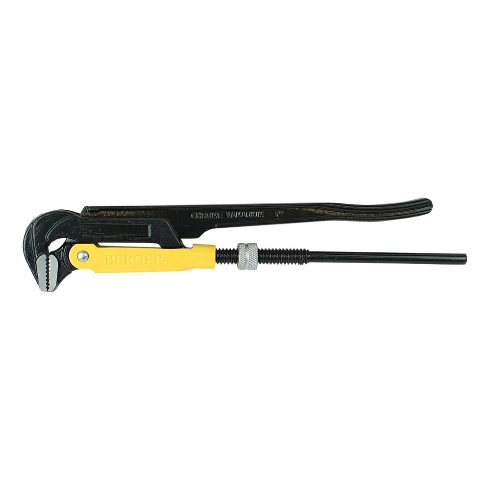 Ключ трубный рычажный Berger BG №1, тип L (прямой) 90, 1 BG4003