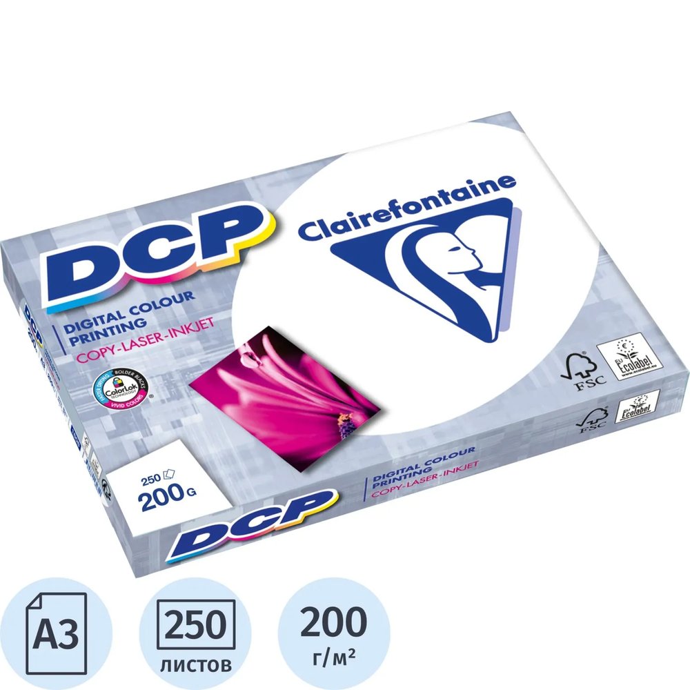 Бумага для цв.лазер.печ. DCP (А3, 200 г/кв.м, 250 л)