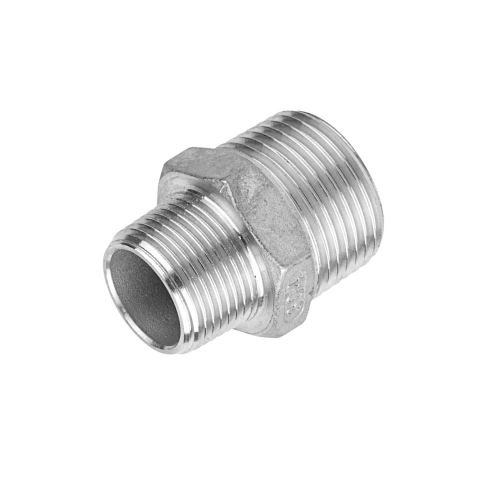 Переходной ниппель TITAN LOCK нержавеющий (AISI304) 1 1/2' x 1', НР/НР TL1.1/2-1RM