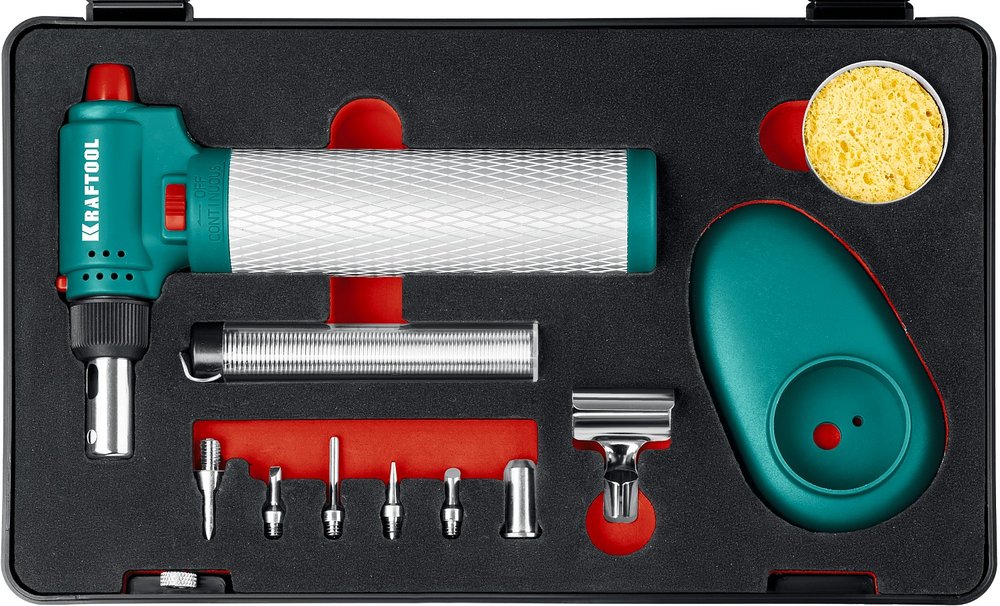 Газовый паяльник KRAFTOOL Multi torch набор 8-в-1 55506-H8