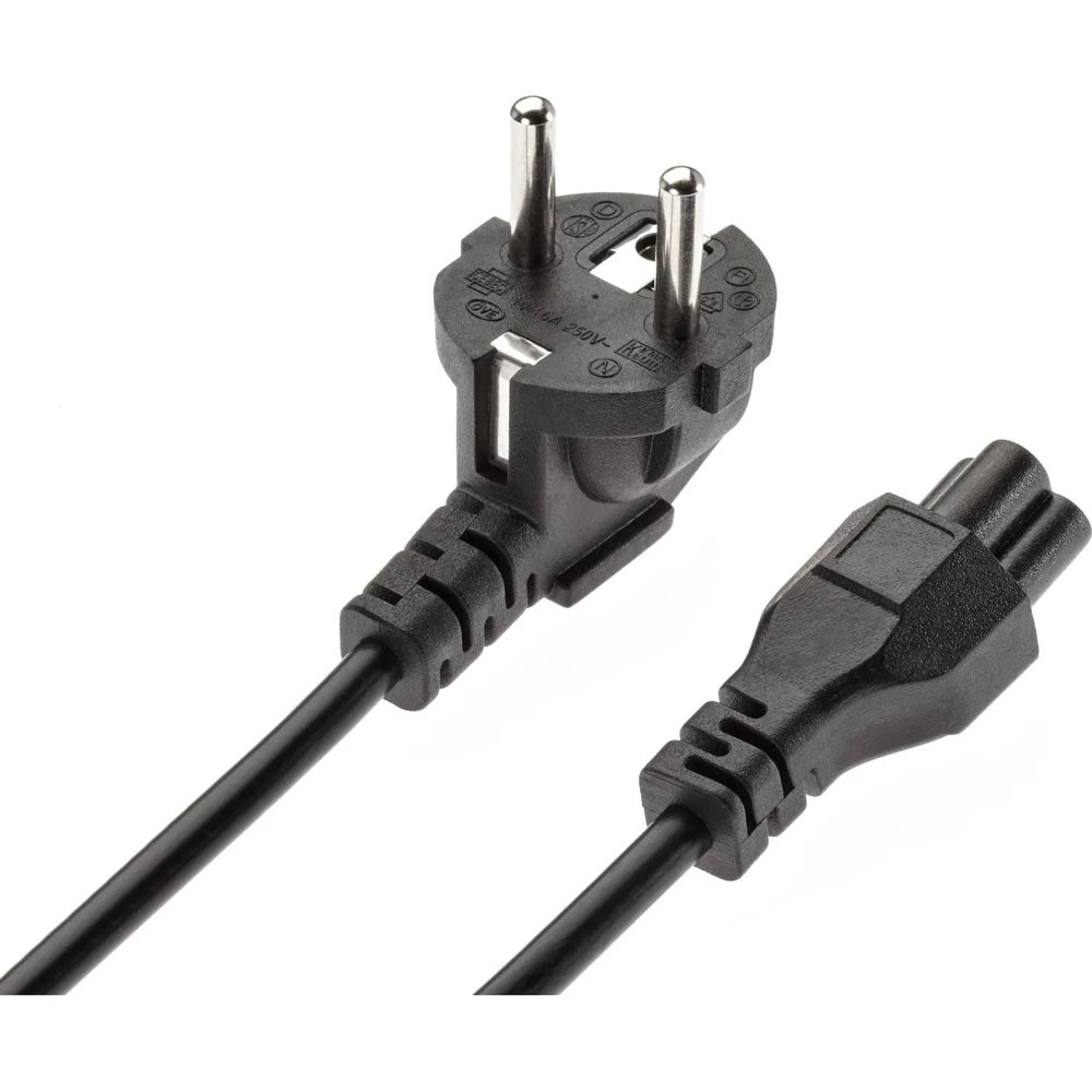 Кабель (питания)ноут 3-pin(угл. Евровилка) 3Gx0.5mm2 1.8м iOpen ACE022-1.8M