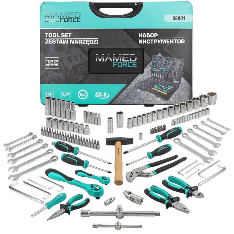 Набор инструментов MAMEDFORCE 122пр MF-38901(57723)