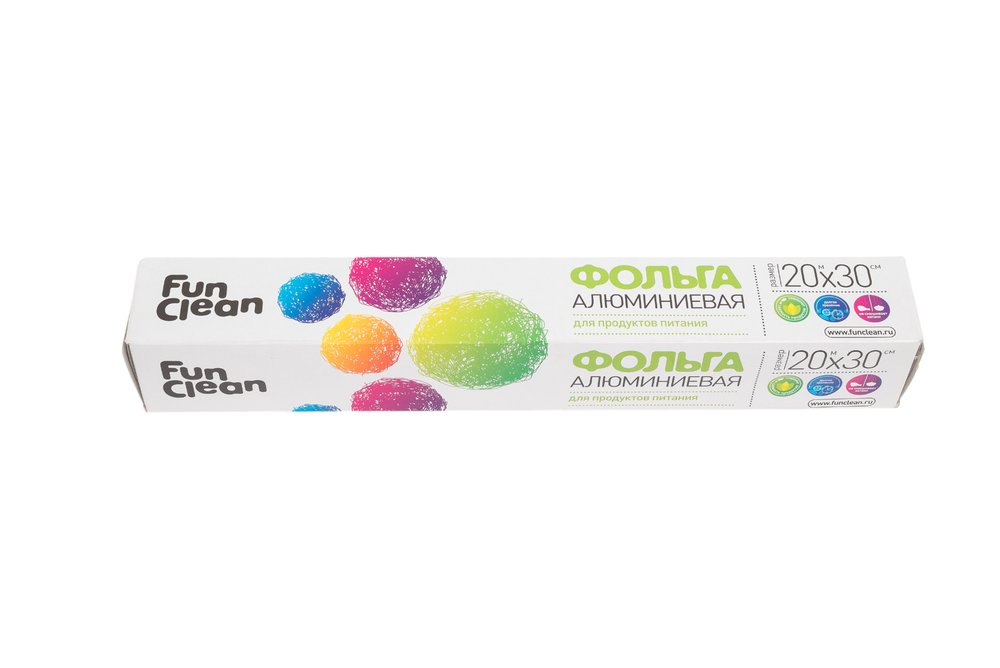 Алюминиевая пищевая фольга Fun Clean 20 м, 30 см, в картонной упаковке 6775