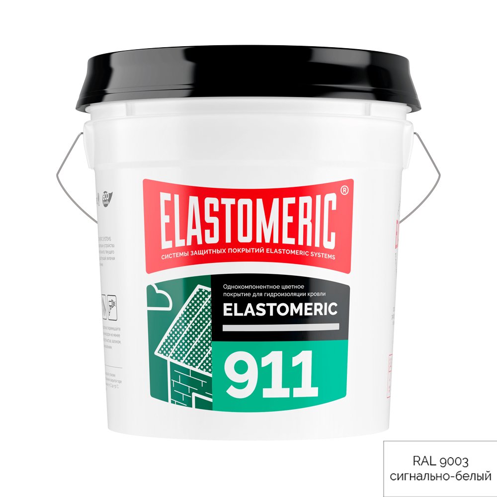 Мастика Elastomeric Systems для металлической кровли 20кг белая elastomeric-911 9003002
