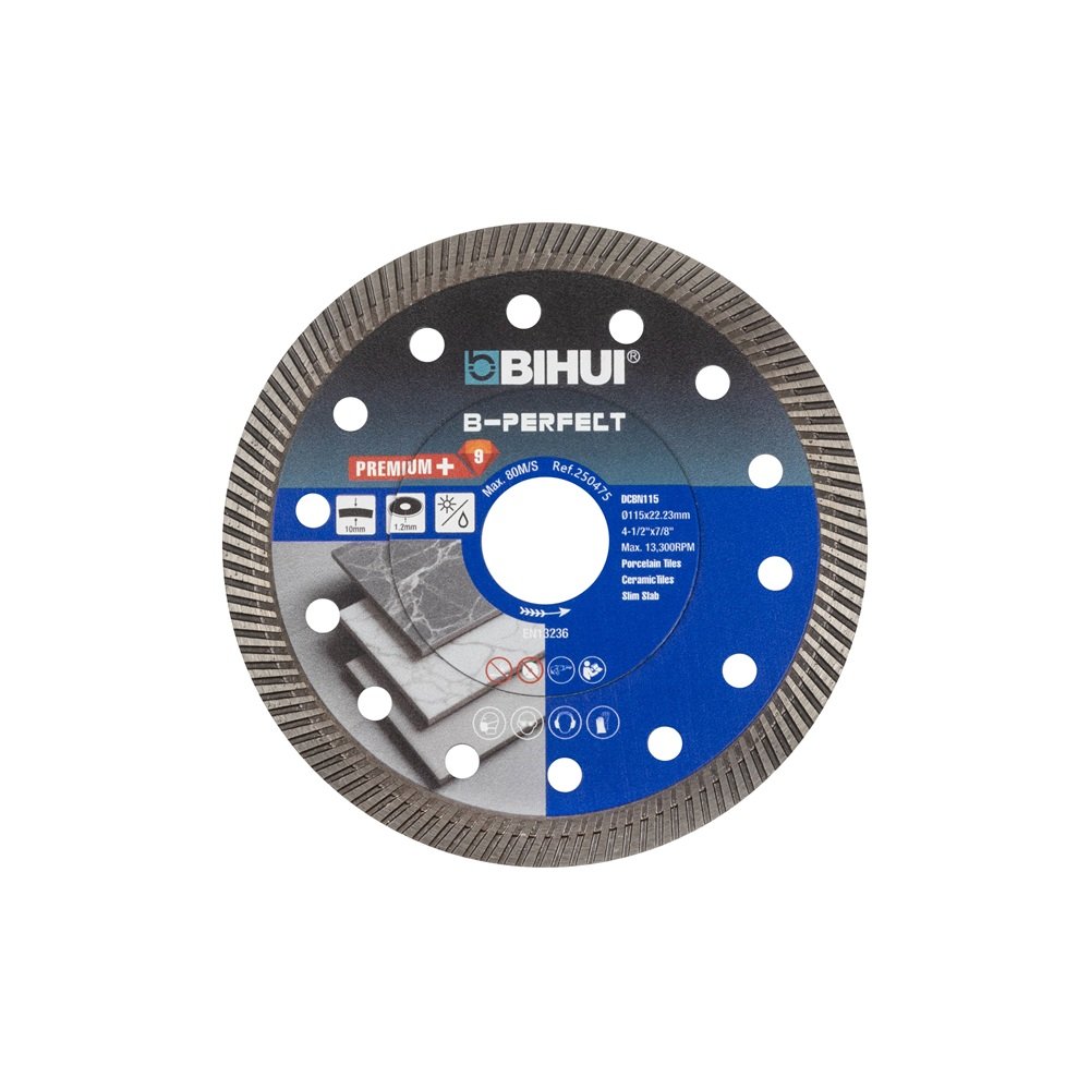 Диск алмазный SUPER THIN TURBO 115 мм BIHUI DCBN115