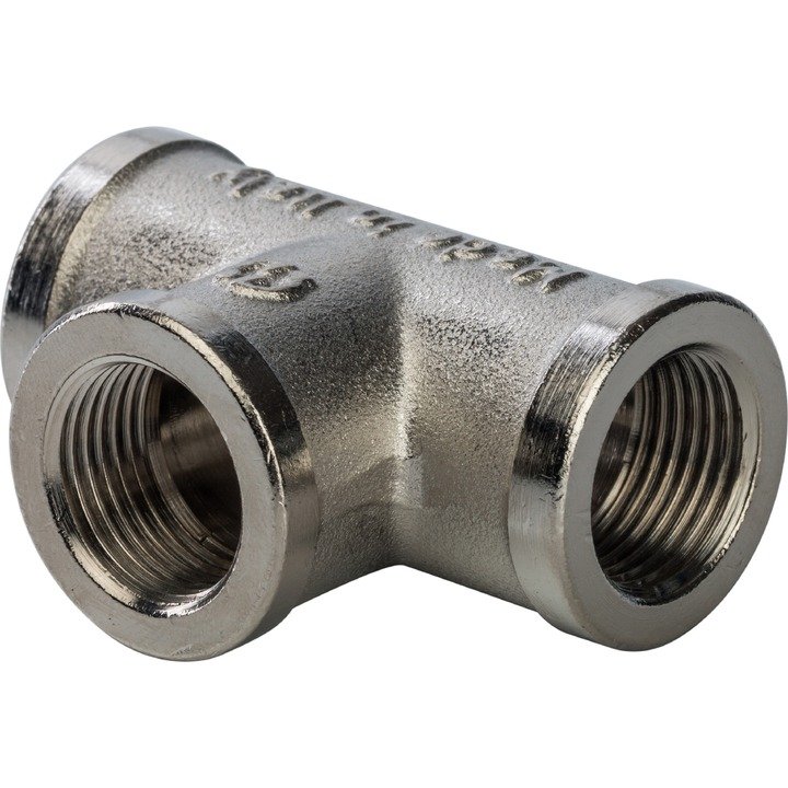 Никелированный тройник STOUT ВВ 3/8 SFT-0020-000038 RG008Q0QSVT5V8