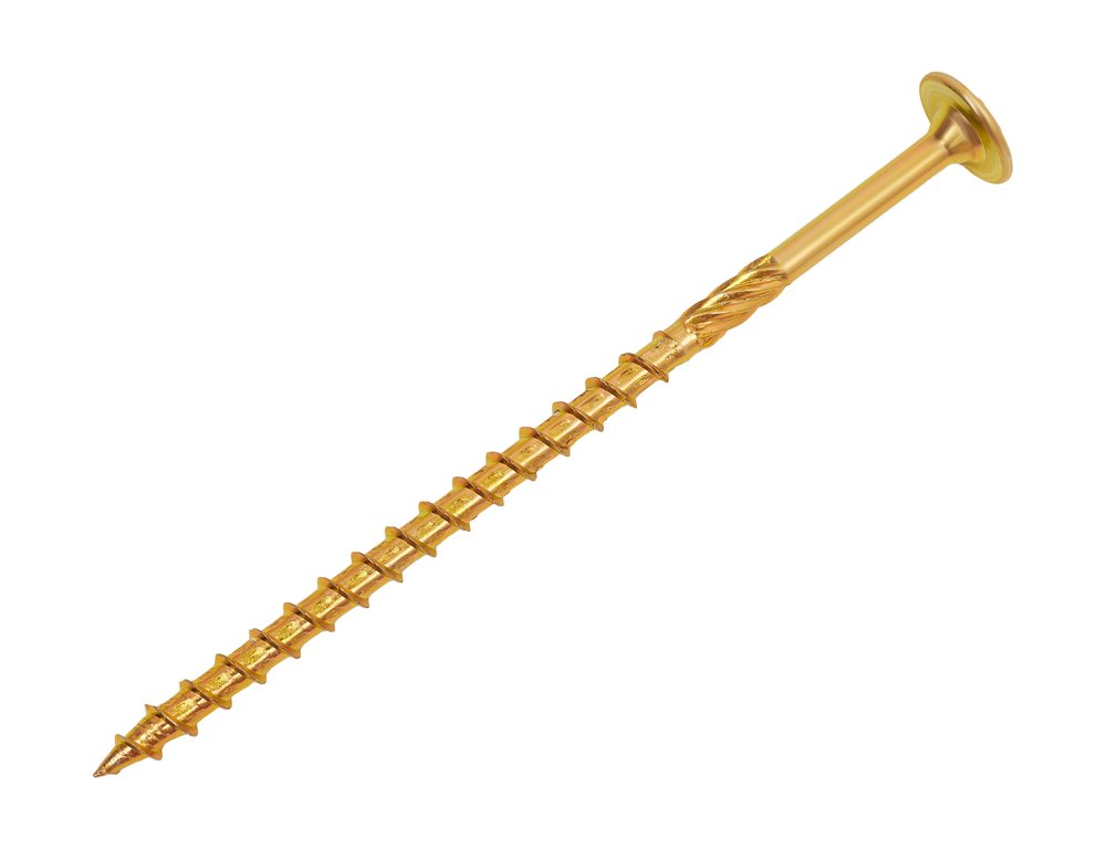 Конструкционный саморез Gigant желтый цинк 6x120 TORX острый 100 шт 123829