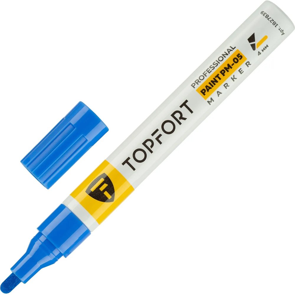 Маркер лаковый Topfort Paint 4 мм синий