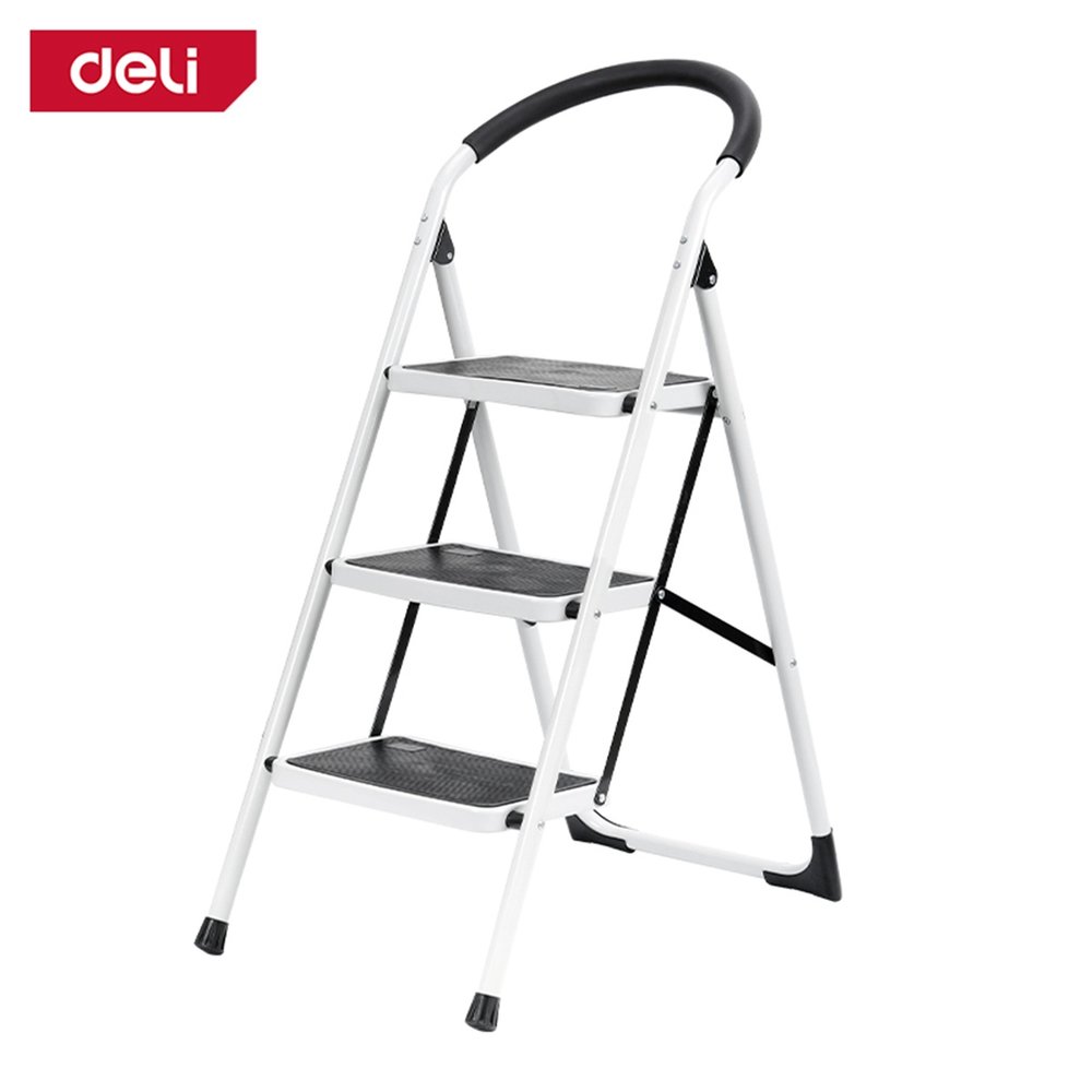 Стальная стремянка DELI dl509013 трехступенчатая (макс.высота 670мм, до 150кг) 123215