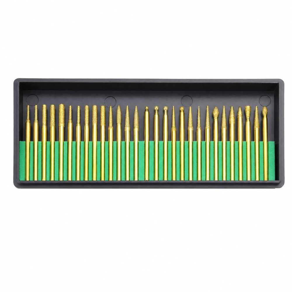 Набор алмазных шарошек 30 шт, 3.0x45 мм Diamond Industrial DIDAS30