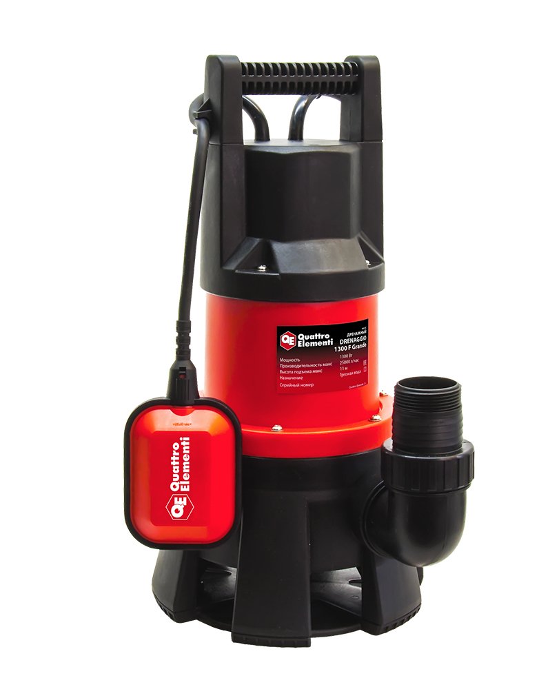 Дренажный насос QUATTRO ELEMENTI Drenaggio 1300 F Grande 241-819