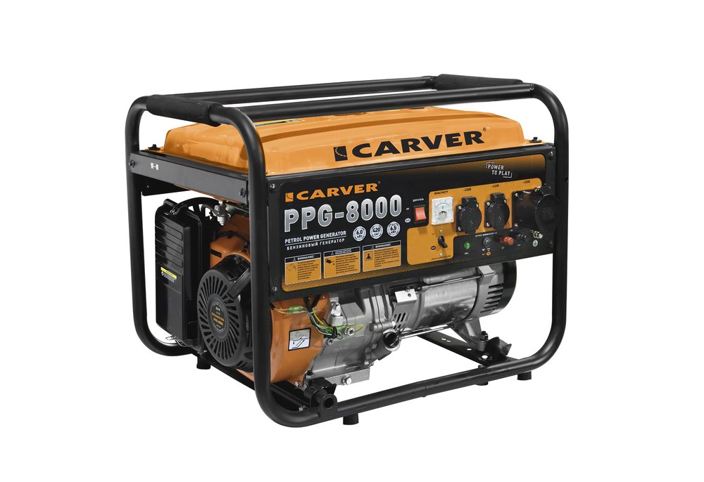 Бензиновый генератор CARVER PPG-8000 01.020.00020