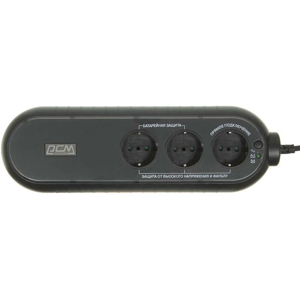 ИБП Powercom WOW 300 165Вт 300ВА черный (WOW-300A-6GG-2440)