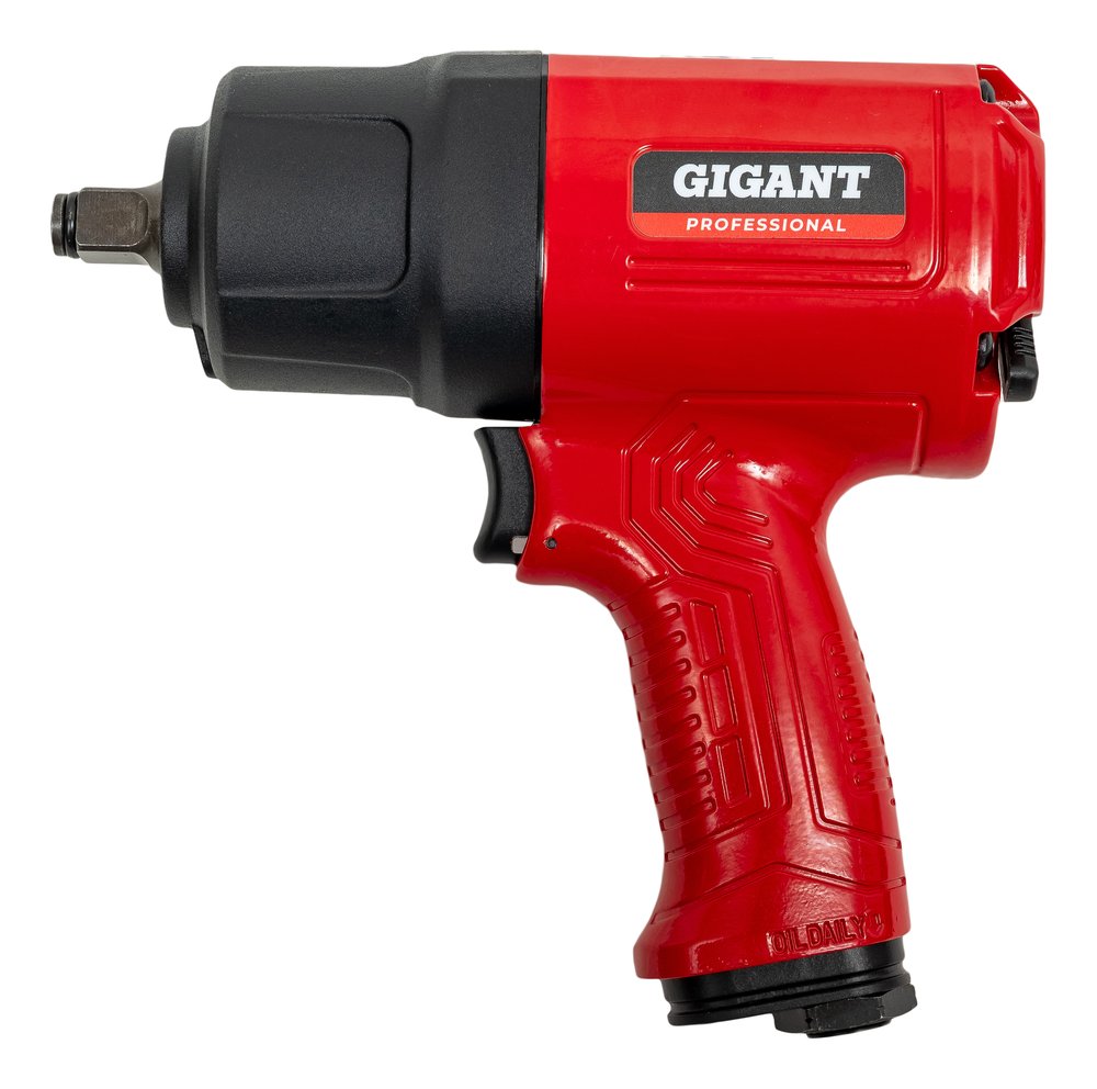 Ударный пневмогайковерт (880 Нм, 1/2', кейс) Gigant Professional PW 880RKS + набор головок