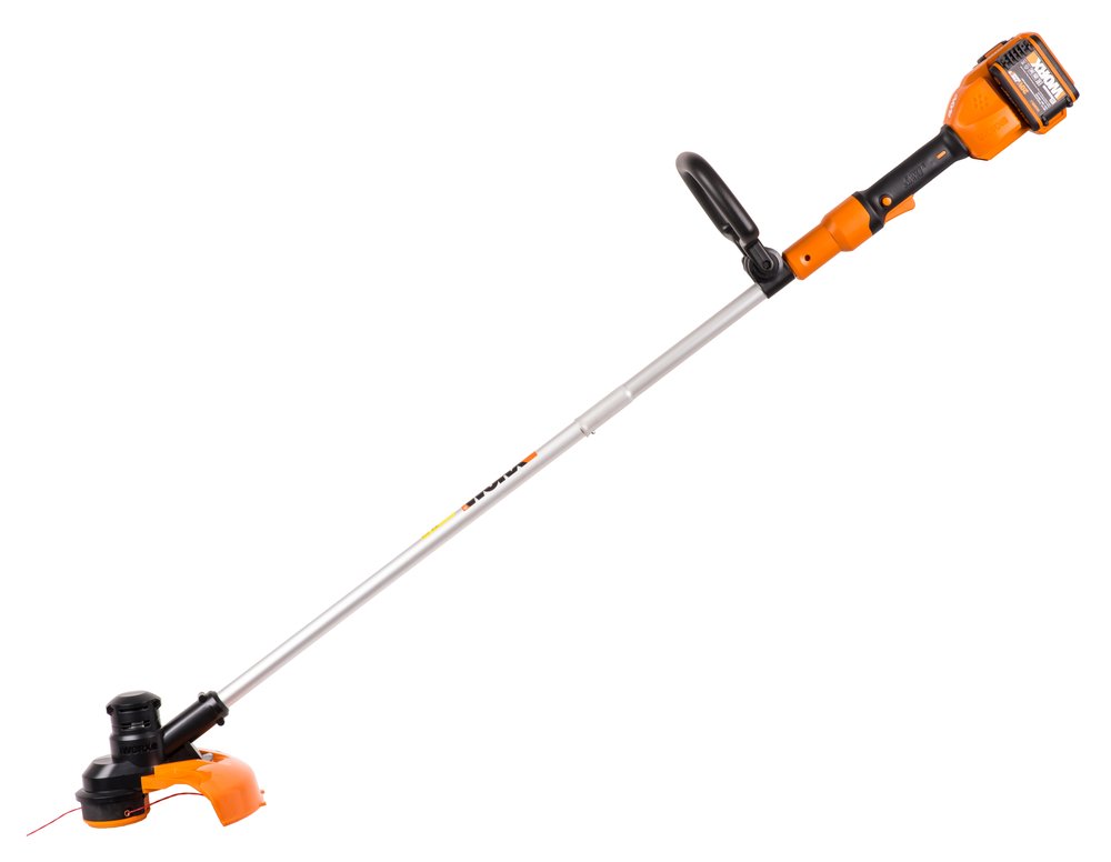 Аккумуляторный триммер WORX 40В, 33см, 2Ач х2, двойное ЗУ, коробка WG183E