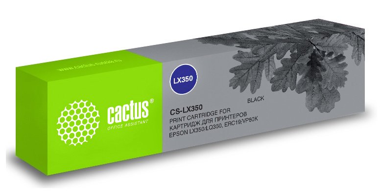 Матричный картридж для epson lx350/lq350/erc19/vp80k Cactus черный CS-LX350 476930