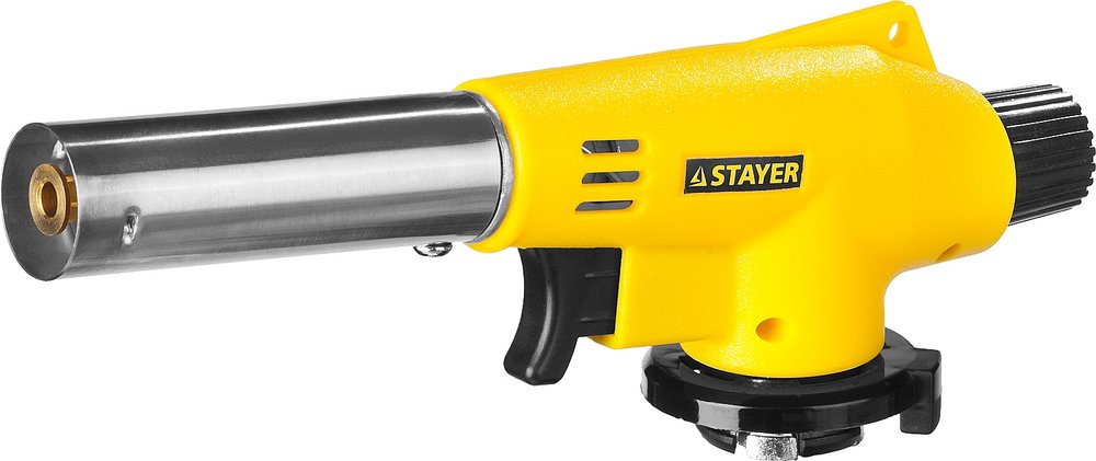 Газовая горелка STAYER MaxTerm на баллон, с пьезоподжигом, 1300С 55584