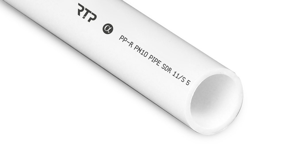 Труба RTP PN10, SDR11 холодная вода D 32х2.9 мм, 2 м 10283