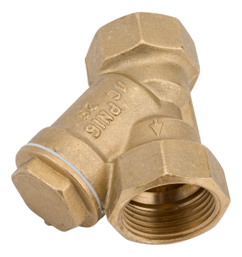 Латунный Y-образный фильтр VALFEX 46Б5фт1 Ду25 Ру25 м/м VF.192.L00.100 036-1226