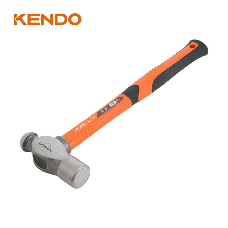 Молоток с круглым бойком KENDO с фибергласовой рукояткой, 900 гр 25147