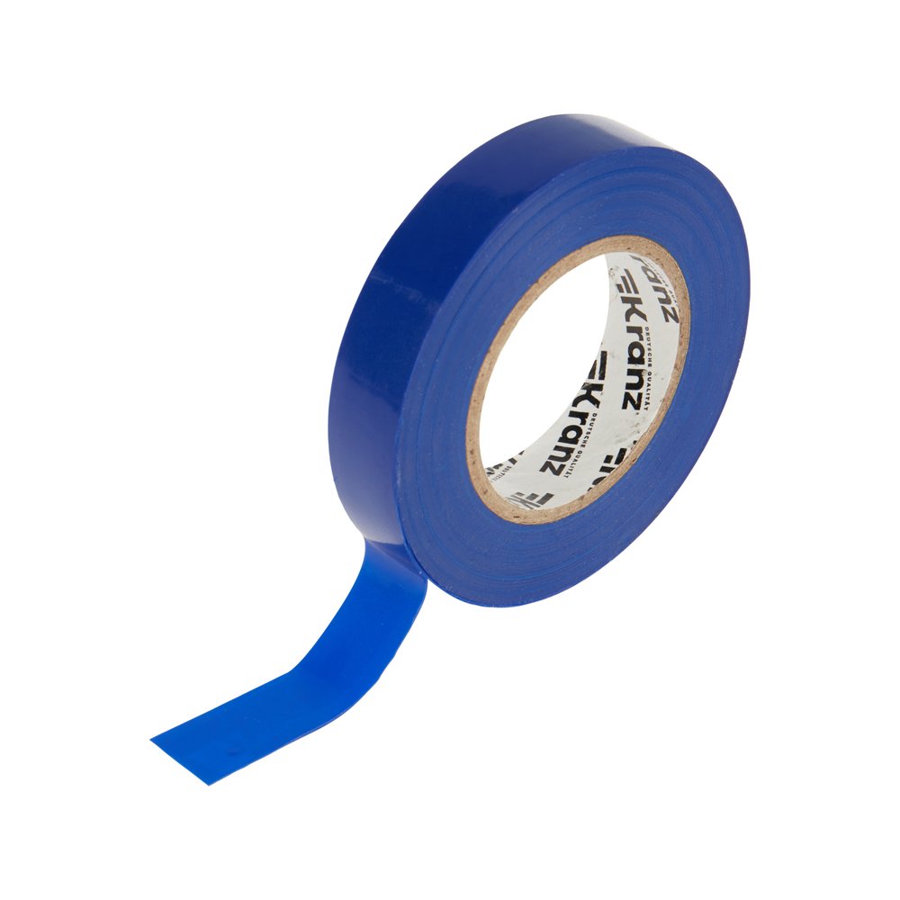 Изолента ПВХ KRANZ 0,13х15 мм, 25 м, синяя KR-09-2105
