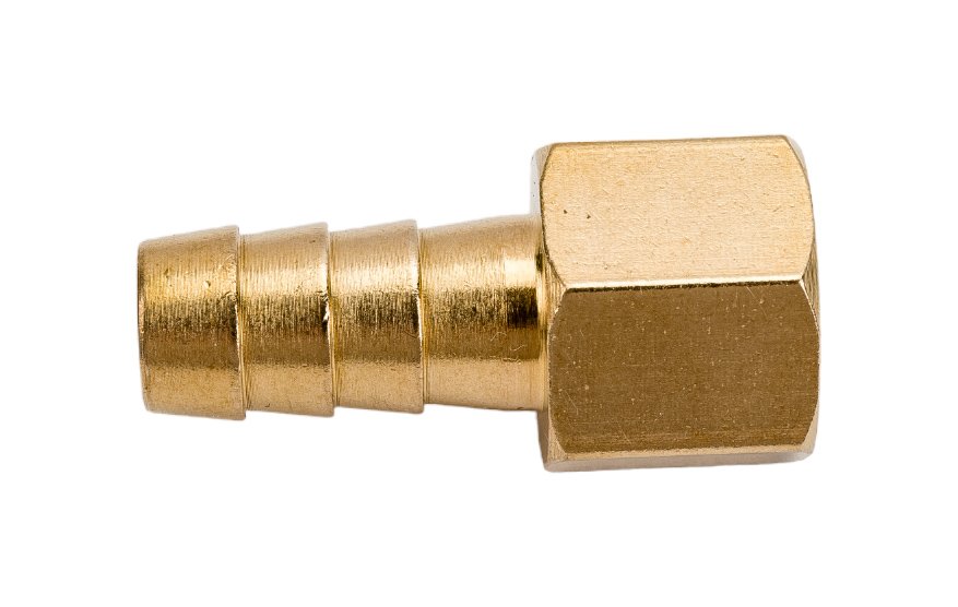 Переходник G1/4F х елочка 10 мм, латунь ECO AB-FT14/E10