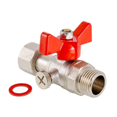 Шаровой кран для подключения  манометра VALTEC 1/2нар -1/2вн. VT.806.N.0404