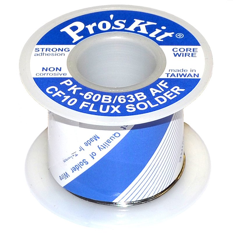 Припой PK-63B08A 0.8 мм, 0.1 кг, Sn63/Pb37, СF10 флюс RA ProsKit С00040207