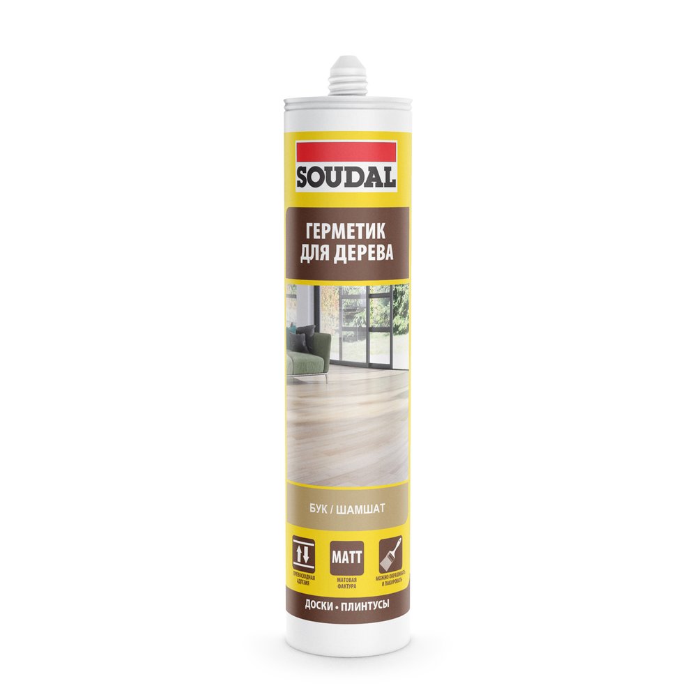 Паркетный акриловый герметик под бук SOUDAL 111257