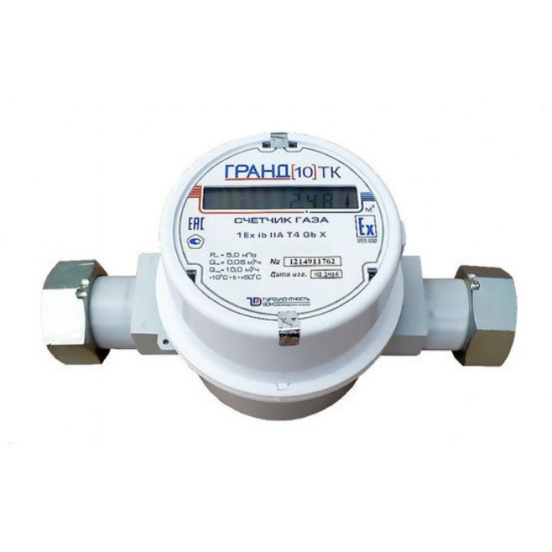 Счетчик газа Гранд 10 ТК G1 1/4 РОССИЯ grand10-TK-G1 1/4 НФ-00054856