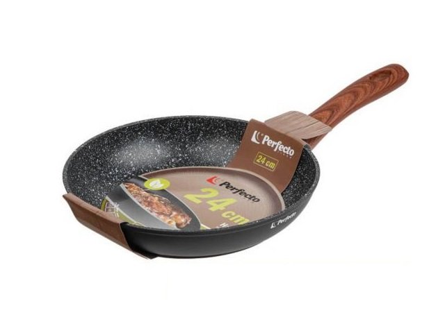 Сковорода PERFECTO LINEA 24x5.0 см, алюминий антипригарное покрытие, серия Hardy 55-245011