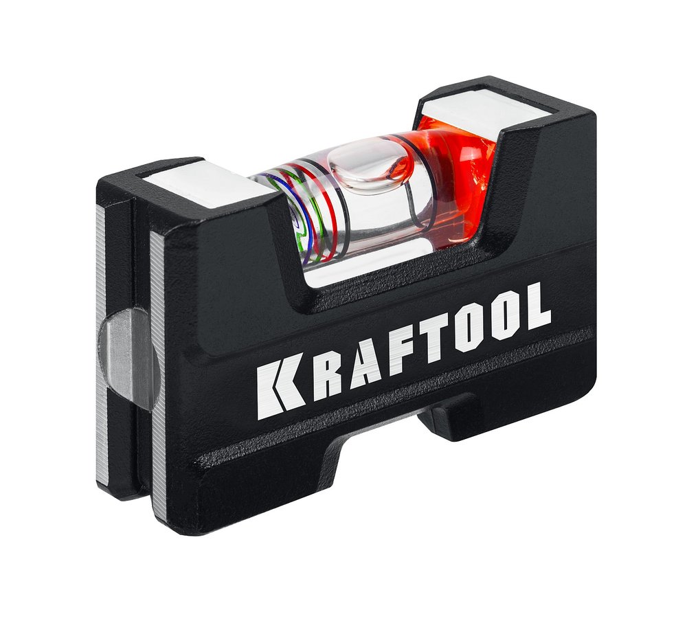 Компактный литой магнитный уровень KRAFTOOL 5-в-1 76 мм 34787