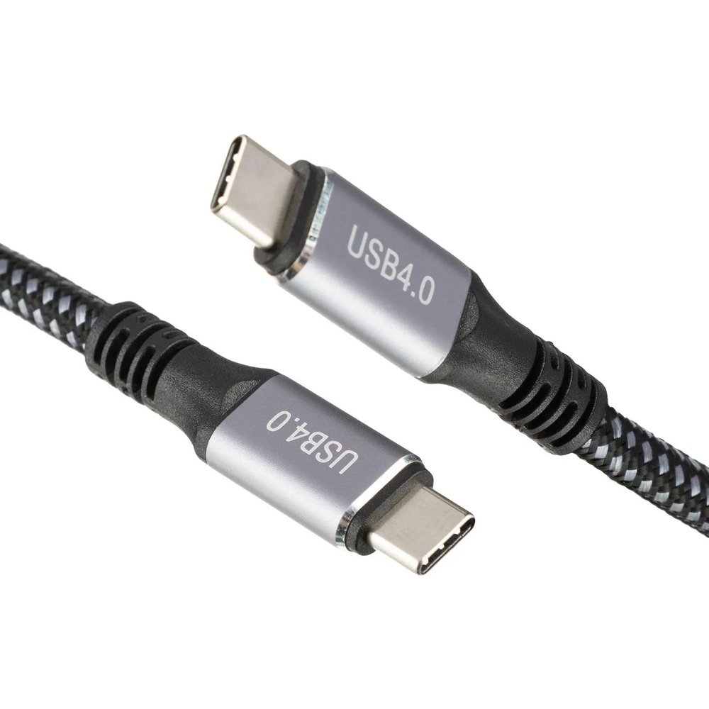 Кабель BigTech USB4 Type-C M/M, 40Gbps, 240Вт, 5А, 1.2м (OAVDC008)
