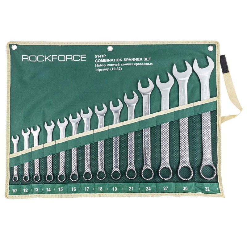 Набор комбинированных ключей Rockforce 14 предметов RF-5141P(905)