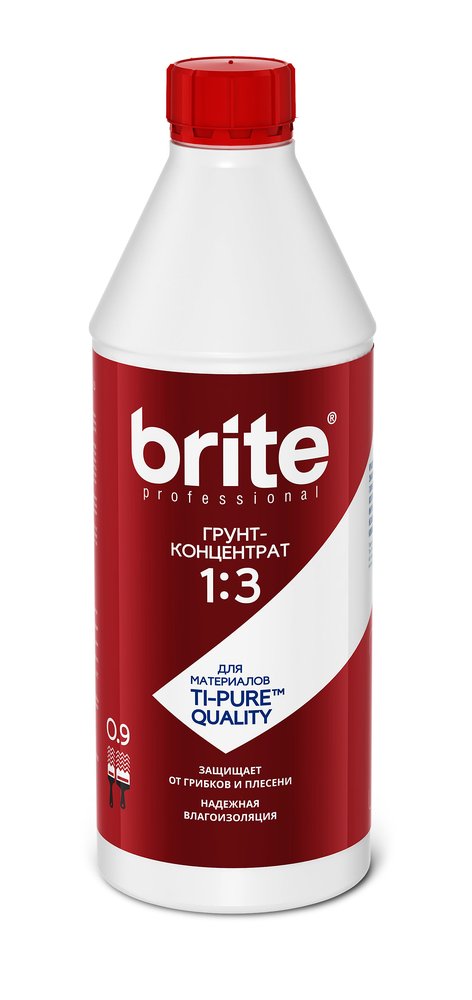 Грунт-концентрат BRITE PROFESSIONAL 1:3, бутылка 0,9 л О02255