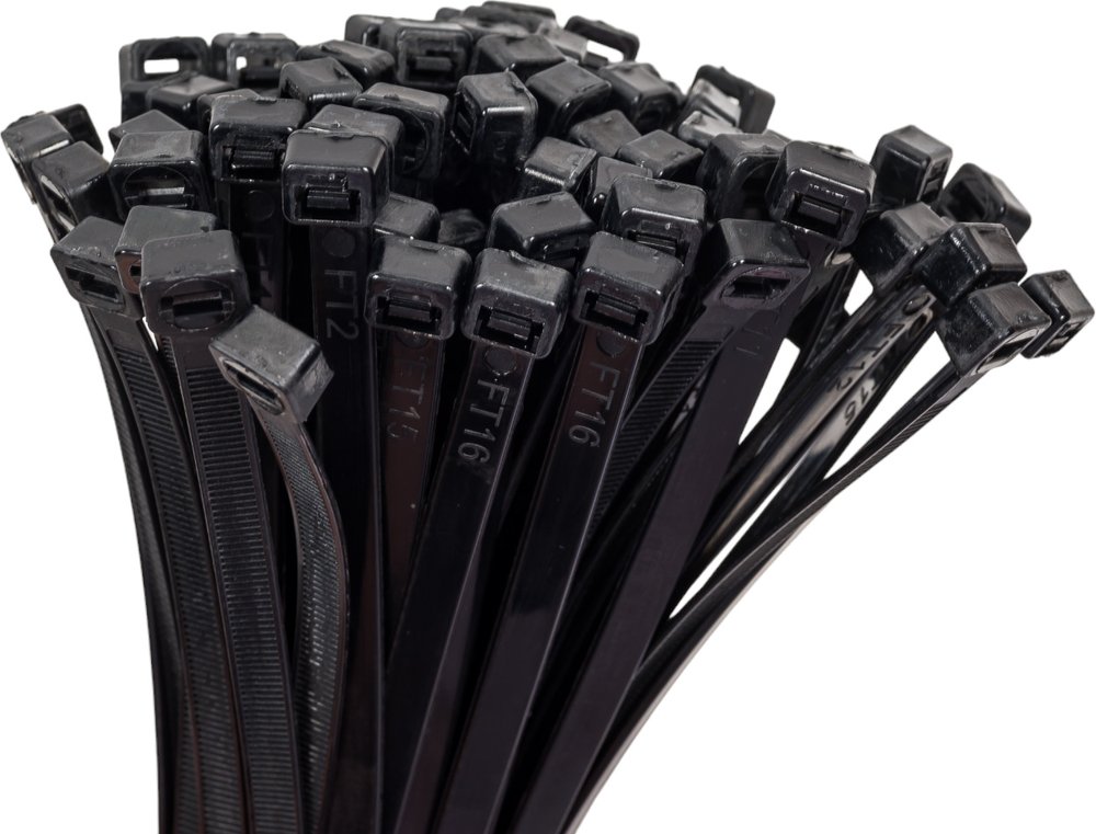 Хомут IEK 7.6x400, черный, нейлон, упаковка 100шт, ИЭК UHH32-D076-400-100
