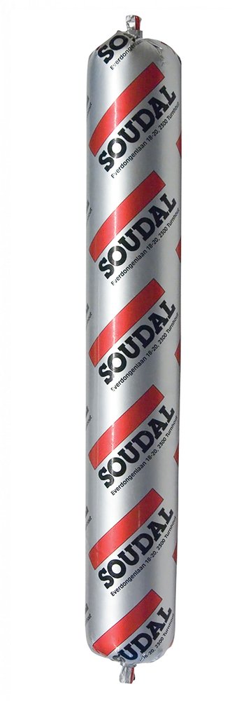 Нейтральный силиконовый герметик Soudal Силируб 2F бесцветный, 600 мл 158935