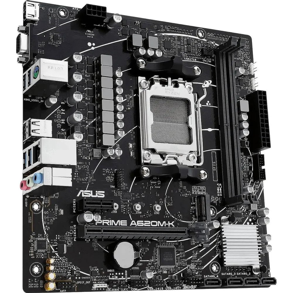 Материнская плата ASUS PRIME A620M-K, AM5, A620, 2xDDR5, mATX