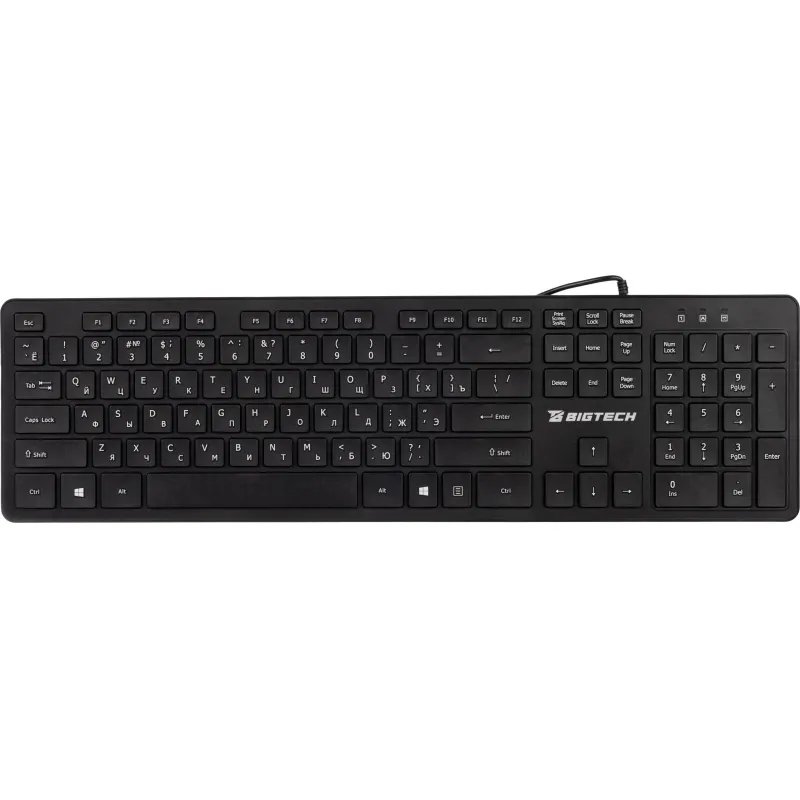 Клавиатура C-KB002 черная, USB, 104кн BT-JKB-001/C-KB002
