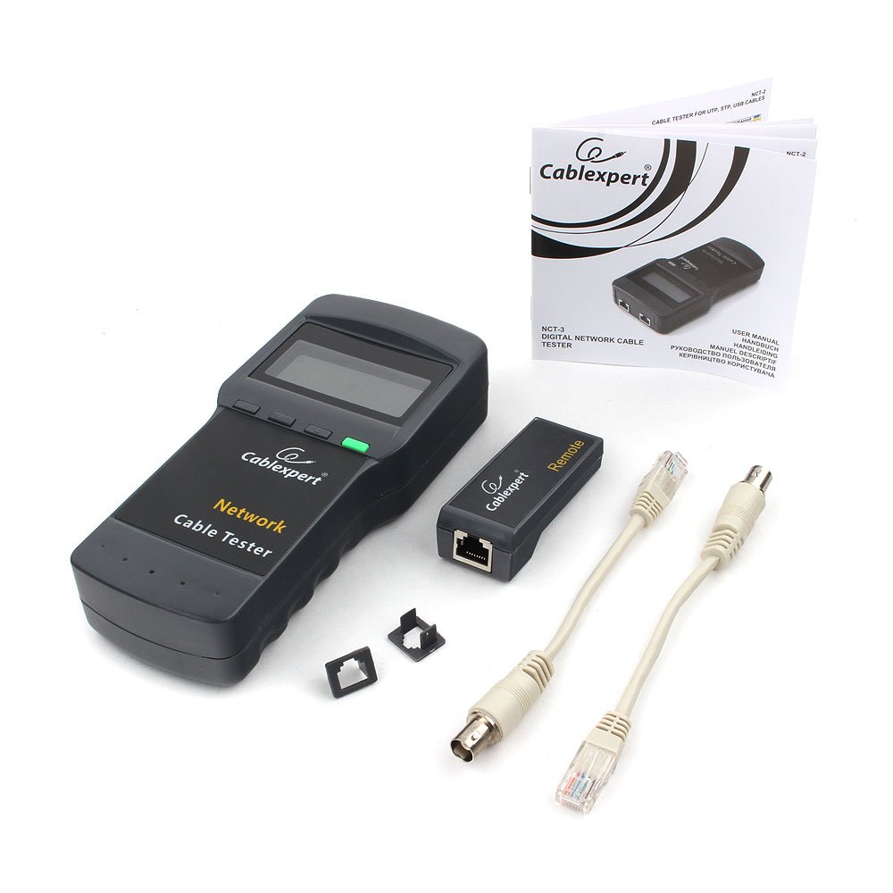 Цифровой тестер Cablexpert LAN для RG-45, RG-58, RJ-12,11 NCT-3